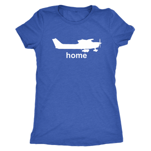 Women's Triblend Pilot Home T-Shirt Cessna - Flash Aviation
