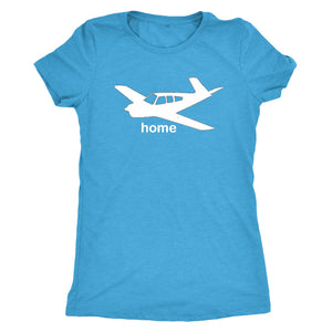 Women's Triblend Pilot Home Graphic Tee Bonanza - Flash Aviation
