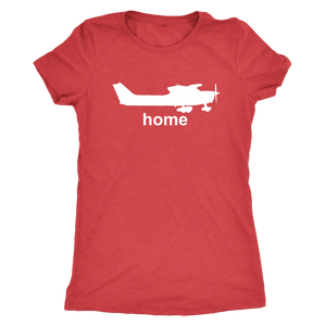 Women's Triblend Pilot Home T-Shirt Cessna - Flash Aviation